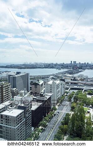 View from the top of the city, Kobe, Honshu, Japan, Asia View Large Photo Image Stock Image - View from the top of the city, Kobe, Honshu, Japan, Asia. Fotosearch