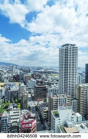 View from the top of the city, Kobe, Honshu, Japan, Asia View Large Photo Image Stock Photo - View from the top of the city, Kobe, Honshu, Japan, Asia. Fotosearch
