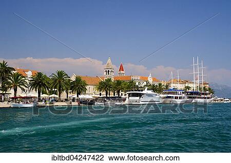 Stock Image - View of Trogir, Dalmatia, Croatia, Europe. Fotosearch