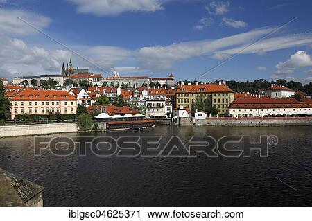 View to Prague Castle and St. Vitus Cathedral, Prague, Czech Republic, Europe View Large Photo Image Stock Image - View to Prague Castle and St. Vitus Cathedral, Prague, Czech Republic, Europe. Fotosearch