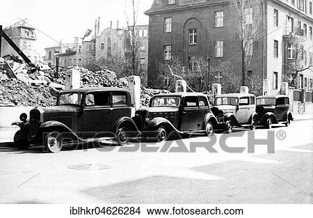 Picture - Vintage car, ca. 1955, Leipzig, Germany, Europe. Fotosearch