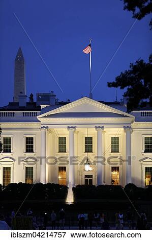 Stock Photo - White House, obelisk, Washington, D. C., United States, North America. Fotosearch