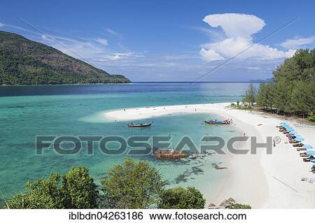 White strip of sand, Sunrise Beach, on Ko Lipe or Koh Lipe island, Tarutao National Marine Park, Thailand, Asia View Large Photo Image Stock Photograph - White strip of sand, Sunrise Beach, on Ko Lipe or Koh Lipe island, Tarutao National Marine Park, Thailand, Asia. Fotosearch