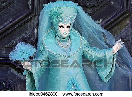 Woman in turquoise carnival costume, Carnival in Venice, Italy, Europe View Large Photo Image Stock Image - Woman in turquoise carnival costume, Carnival in Venice, Italy, Europe. Fotosearch