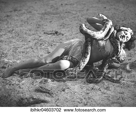 Woman with Anaconda, England, Great Britain View Large Photo Image Stock Image - Woman with Anaconda, England, Great Britain. Fotosearch