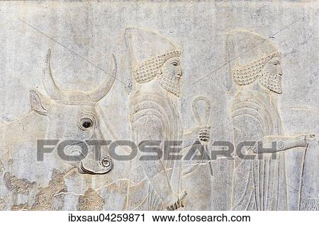 Antikes Relief der Achameniden, Delegation der Babylonier mit Buckelrind, Apadana, Palast, archaologische Ausgrabungsstatte, altpersische Residenzstadt Persepolis, UNESCO Weltkulturerbe, Provinz Fars, Iran View Large Photo Image Stock Image - Antikes Relief der Achameniden, Delegation der Babylonier mit Buckelrind, Apadana, Palast, archaologische Ausgrabungsstatte, altpersische Residenzstadt Persepolis, UNESCO Weltkulturerbe, Provinz Fars, Iran. Fotosearch
