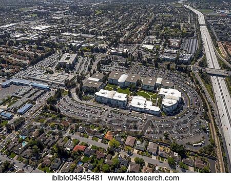 Stock Image - Apple Campus I or Apple Campus 1, Cupertino, Silicon Valley, California, USA, North America. Fotosearch