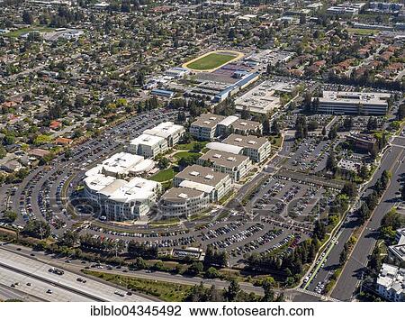 Stock Image - Apple Campus I or Apple Campus 1, Cupertino, Silicon Valley, California, USA, North America. Fotosearch