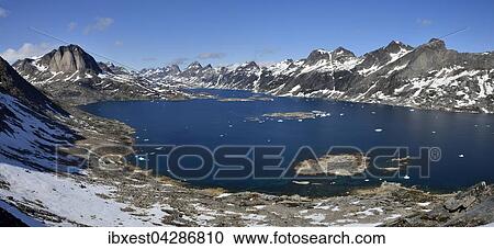 Ausblick uber Tasiilaq und Imiilaa Fjord, Ammassalik-Insel, Ostgronland, Gronland, Nordamerika View Large Photo Image Stock Image - Ausblick uber Tasiilaq und Imiilaa Fjord, Ammassalik-Insel, Ostgronland, Gronland, Nordamerika. Fotosearch