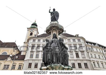Stock Photo - Austria Fountain, Freyung, Wien, Austria, Europe. Fotosearch