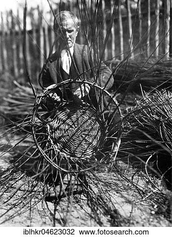 Basket weaver ca. 1930, exact place unknown, Germany, Europe View Large Photo Image Stock Image - Basket weaver ca. 1930, exact place unknown, Germany, Europe. Fotosearch