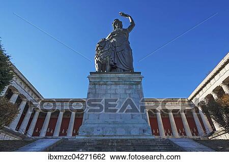 Bavaria vor Ruhmeshalle, Architekt Leo von Klenze, Munchen, Bayern, Deutschland, Europa View Large Photo Image Stock Image - Bavaria vor Ruhmeshalle, Architekt Leo von Klenze, Munchen, Bayern, Deutschland, Europa. Fotosearch