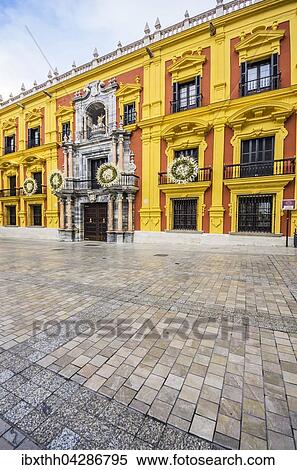 Bischofspalast, Altstadt, Malaga, Costa del Sol, Andalusien, Spanien, Europa View Large Photo Image Stock Photography - Bischofspalast, Altstadt, Malaga, Costa del Sol, Andalusien, Spanien, Europa. Fotosearch