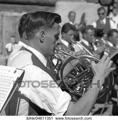 Brass band, ca. 1955, near Freiburg, Germany, Europe View Large Photo Image Stock Image - Brass band, ca. 1955, near Freiburg, Germany, Europe. Fotosearch
