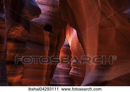 Bunte Sandsteinformation mit Lichteinfall, Upper Antelope Canyon, Slot Canyon, Page, Arizona, USA, Nordamerika View Large Photo Image Stock Image - Bunte Sandsteinformation mit Lichteinfall, Upper Antelope Canyon, Slot Canyon, Page, Arizona, USA, Nordamerika. Fotosearch