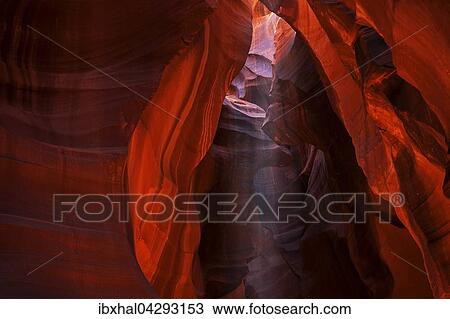 Bunte Sandsteinformation mit Lichteinfall, Upper Antelope Canyon, Slot Canyon, Page, Arizona, USA, Nordamerika View Large Photo Image Stock Image - Bunte Sandsteinformation mit Lichteinfall, Upper Antelope Canyon, Slot Canyon, Page, Arizona, USA, Nordamerika. Fotosearch
