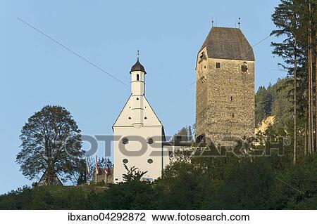 Burg Freundsberg, Schwaz, Tirol, Osterreich, Europa View Large Photo Image Stock Image - Burg Freundsberg, Schwaz, Tirol, Osterreich, Europa. Fotosearch