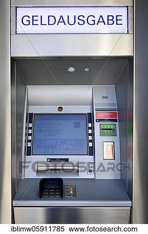 Cash machine of a savings bank, Waiblingen, Baden-Württemberg, Germany, Europe View Large Photo Image Stock Photography - Cash machine of a savings bank, Waiblingen, Baden-Württemberg, Germany, Europe. Fotosearch