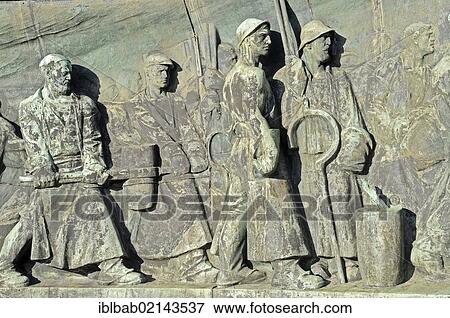 Cast iron monument, monumental relief by Arthur Hoffmann, workers in steel production, ThyssenKrupp, Krupp town, steel industry, Essen, Ruhr Area, North Rhine-Westphalia, Germany, Europe, PublicGround, Europe View Large Photo Image Stock Photo - Cast iron monument, monumental relief by Arthur Hoffmann, workers in steel production, ThyssenKrupp, Krupp town, steel industry, Essen, Ruhr Area, North Rhine-Westphalia, Germany, Europe, PublicGround, Europe. Fotosearch