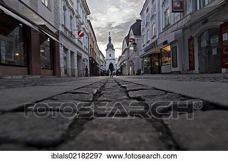Cobbled street in the Landstrasse pedestrian zone, Krems, Wachau Region, Lower Austria, Austria, Europa, Europe View Large Photo Image Stock Photo - Cobbled street in the Landstrasse pedestrian zone, Krems, Wachau Region, Lower Austria, Austria, Europa, Europe. Fotosearch