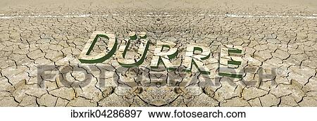 Composing, vertrockneter Boden, 3D Schrift Durre View Large Photo Image Stock Photo - Composing, vertrockneter Boden, 3D Schrift Durre. Fotosearch