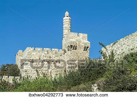 Davidszitadelle, Jerusalem, Israel, Asien View Large Photo Image Stock Image - Davidszitadelle, Jerusalem, Israel, Asien. Fotosearch