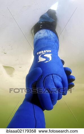 Divers' hands, hand shake, ice diving in the frozen Black Sea, a rare phenomenon which last occured in 1977, Odessa, Ukraine, Eastern Europe, Europe View Large Photo Image Stock Photo - Divers' hands, hand shake, ice diving in the frozen Black Sea, a rare phenomenon which last occured in 1977, Odessa, Ukraine, Eastern Europe, Europe. Fotosearch