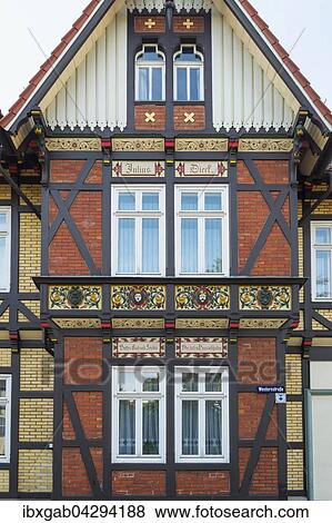 Fachwerkhaus, Wernigerode, Harz, Sachsen-Anhalt, Deutschland, Europa View Large Photo Image Stock Photo - Fachwerkhaus, Wernigerode, Harz, Sachsen-Anhalt, Deutschland, Europa. Fotosearch