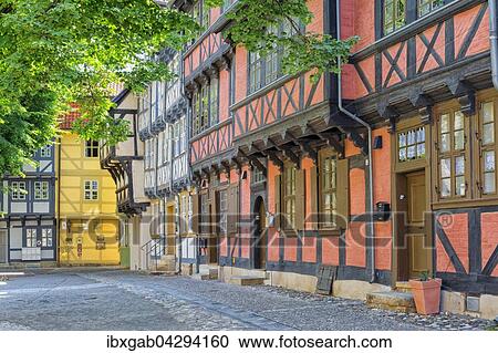 Fachwerkhauser, UNESCO Weltkulturerbe, Quedlinburg, Harz, Sachsen-Anhalt, Deutschland, Europa View Large Photo Image Stock Image - Fachwerkhauser, UNESCO Weltkulturerbe, Quedlinburg, Harz, Sachsen-Anhalt, Deutschland, Europa. Fotosearch