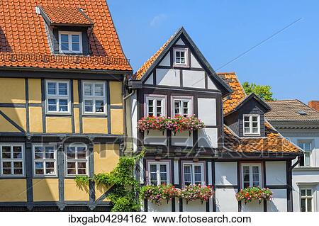 Fachwerkhauser, UNESCO Weltkulturerbe, Quedlinburg, Harz, Sachsen-Anhalt, Deutschland, Europa View Large Photo Image Stock Image - Fachwerkhauser, UNESCO Weltkulturerbe, Quedlinburg, Harz, Sachsen-Anhalt, Deutschland, Europa. Fotosearch
