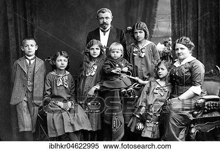 Family with many children ca. 1910, exact place unknown, Germany, Europe View Large Photo Image Stock Photography - Family with many children ca. 1910, exact place unknown, Germany, Europe. Fotosearch