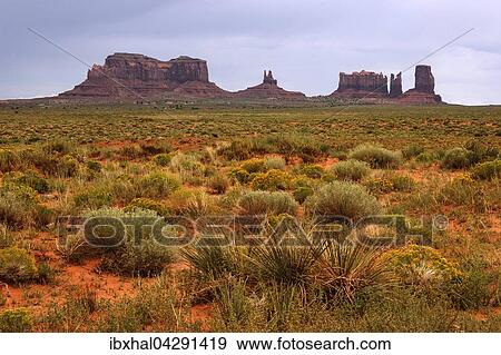 Felsformationen, Brighams Tomb, King on the Throne und Stagecoach, Monument Valley Navajo Tribal Park, Utah, USA, Nordamerika View Large Photo Image Stock Photo - Felsformationen, Brighams Tomb, King on the Throne und Stagecoach, Monument Valley Navajo Tribal Park, Utah, USA, Nordamerika. Fotosearch