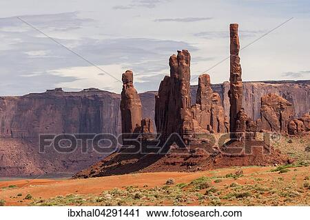 Felsformationen, Totem Pool und Yei Bi Chei, Monument Valley Navajo Tribal Park, Arizona, USA, Nordamerika View Large Photo Image Stock Image - Felsformationen, Totem Pool und Yei Bi Chei, Monument Valley Navajo Tribal Park, Arizona, USA, Nordamerika. Fotosearch