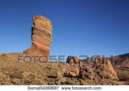 Felsnadel Roque Cinchado, Roques de Garcia in der Caldera de las Canadas, Teide-Nationalpark, UNESCO Weltnaturerbe, Teneriffa, Kanarische Inseln, Spanien, Europa View Large Photo Image Stock Photo - Felsnadel Roque Cinchado, Roques de Garcia in der Caldera de las Canadas, Teide-Nationalpark, UNESCO Weltnaturerbe, Teneriffa, Kanarische Inseln, Spanien, Europa. Fotosearch