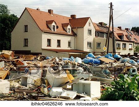 Garbage is on the street, approx. 2005 Surroundings of Leipzig, Germany, Europe View Large Photo Image Stock Photograph - Garbage is on the street, approx. 2005 Surroundings of Leipzig, Germany, Europe. Fotosearch