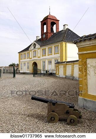 Gatehouse with an old cannon at Valdemars Castle, Svendborg, Funen, Denmark, Europe View Large Photo Image Stock Photography - Gatehouse with an old cannon at Valdemars Castle, Svendborg, Funen, Denmark, Europe. Fotosearch