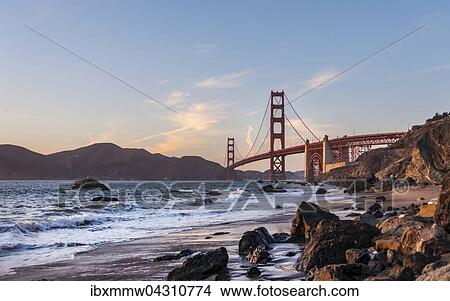Golden Gate Bridge, Marshall Strand, Marshall's Beach, Felsenkuste, San Francisco, USA, Nordamerika View Large Photo Image Picture - Golden Gate Bridge, Marshall Strand, Marshall's Beach, Felsenkuste, San Francisco, USA, Nordamerika. Fotosearch