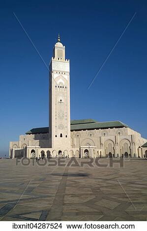 Hassan II Moschee, Casablanca, Grand Casablanca, Marokko, Afrika View Large Photo Image Picture - Hassan II Moschee, Casablanca, Grand Casablanca, Marokko, Afrika. Fotosearch