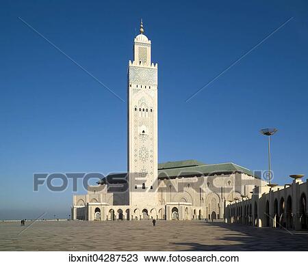 Hassan II Moschee, Casablanca, Grand Casablanca, Marokko, Afrika View Large Photo Image Stock Image - Hassan II Moschee, Casablanca, Grand Casablanca, Marokko, Afrika. Fotosearch