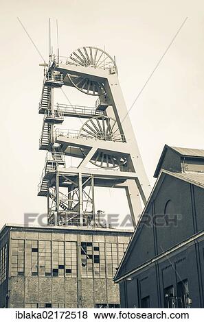 Headframe of Zeche Ewald colliery, Herten, Recklinghausen district, Ruhr Area, North Rhine-Westphalia, Germany, Europe View Large Photo Image Stock Photo - Headframe of Zeche Ewald colliery, Herten, Recklinghausen district, Ruhr Area, North Rhine-Westphalia, Germany, Europe. Fotosearch