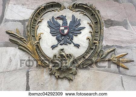 Hohenzollernwappen uber einem Hauseingang, Alexanderstrasse 2, Furth, Mittelfranken, Bayern, Deutschland, Europa View Large Photo Image Stock Photo - Hohenzollernwappen uber einem Hauseingang, Alexanderstrasse 2, Furth, Mittelfranken, Bayern, Deutschland, Europa. Fotosearch