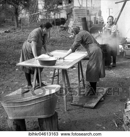 Housework approx. 1945 to 1955, near Freiburg, Germany, Europe View Large Photo Image Stock Image - Housework approx. 1945 to 1955, near Freiburg, Germany, Europe. Fotosearch