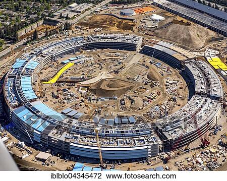 Huge construction site, office building Apple Campus II or Apple Campus 2 or AC2, architect Norman Foster, Cupertino, Silicon Valley, California, USA, North America View Large Photo Image Stock Image - Huge construction site, office building Apple Campus II or Apple Campus 2 or AC2, architect Norman Foster, Cupertino, Silicon Valley, California, USA, North America. Fotosearch
