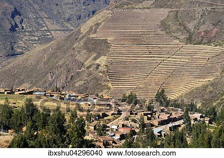 Inka-Terrassen, Heiliges Tal, Valle Sagrado, Pisac, Provinz Cusco, Peru, Sudamerika View Large Photo Image Stock Image - Inka-Terrassen, Heiliges Tal, Valle Sagrado, Pisac, Provinz Cusco, Peru, Sudamerika. Fotosearch