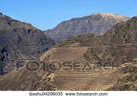 Inka-Terrassen, Heiliges Tal, Valle Sagrado, Pisac, Provinz Cusco, Peru, Sudamerika View Large Photo Image Stock Photography - Inka-Terrassen, Heiliges Tal, Valle Sagrado, Pisac, Provinz Cusco, Peru, Sudamerika. Fotosearch