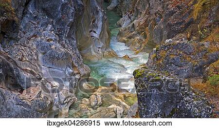 Stock Photography - Kaiserklamm, Brandenberger Ache, Brandenberg, Kramsach, Tirol, Osterreich, Europa. Fotosearch