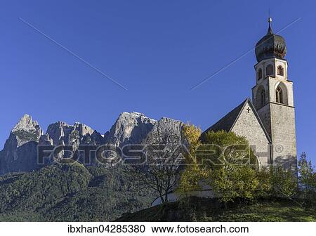 Kirche St. Konstantin, San Constantino mit Schlern, Vols am Schlern, Trentino-Alto Adige, Sudtirol, Italien, Europa View Large Photo Image Stock Image - Kirche St. Konstantin, San Constantino mit Schlern, Vols am Schlern, Trentino-Alto Adige, Sudtirol, Italien, Europa. Fotosearch