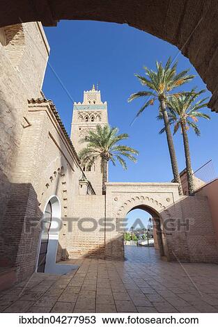 Stock Image - Koutoubia-Moschee in Marrakesch, Marokko, Afrika. Fotosearch