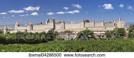La Cite, mittelalterliche Festungsstadt Carcassonne, UNESCO Weltkulturerbe, Languedoc-Roussillon, Sudfrankreich, Frankreich, Europa View Large Photo Image Stock Image - La Cite, mittelalterliche Festungsstadt Carcassonne, UNESCO Weltkulturerbe, Languedoc-Roussillon, Sudfrankreich, Frankreich, Europa. Fotosearch