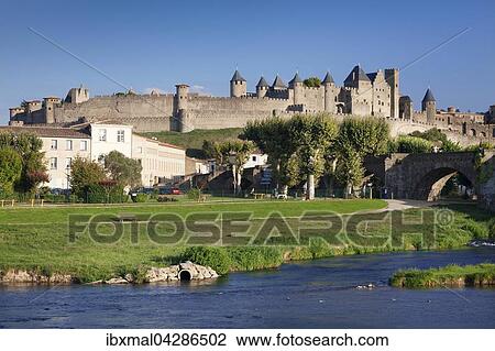 La Cite, mittelalterliche Festungsstadt Carcassonne, UNESCO Weltkulturerbe, Languedoc-Roussillon, Sudfrankreich, Frankreich, Europa View Large Photo Image Stock Image - La Cite, mittelalterliche Festungsstadt Carcassonne, UNESCO Weltkulturerbe, Languedoc-Roussillon, Sudfrankreich, Frankreich, Europa. Fotosearch